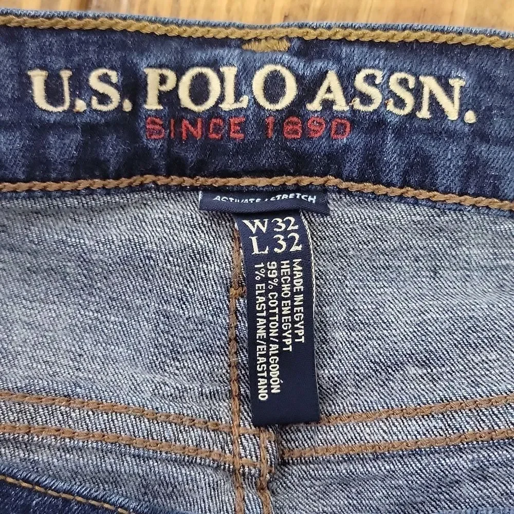 US Polo. Denim Blue Jeans. Size 32X32. EUC - Picture 7 of 11